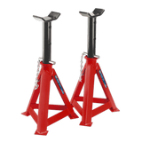 Sealey AS10000 Axle Stands (Pair) 10tonne Capacity per Stand - AS10000 - Sealey Tools UK - Workshop Tool Storage