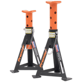 Sealey AS3O Axle Stands (Pair) 3tonne Capacity per Stand - Orange - AS3O - Sealey Tools UK - Workshop Tool Storage