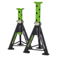 Sealey AS6G Axle Stands (Pair) 6tonne Capacity per Stand - Green - AS6G - Sealey Tools UK - Workshop Tool Storage