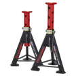 Sealey AS6R Axle Stands (Pair) 6tonne Capacity per Stand - Red - AS6R - Sealey Tools UK - Workshop Tool Storage