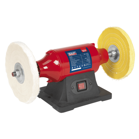 Sealey BB2002 Bench Mounting Buffer/Polisher 200mm 550W/230V - BB2002 - Sealey Tools UK - Workshop Tool Storage
