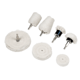 Sealey BGPW08 8pc Polishing Wheel Set - BGPW08 - Sealey Tools UK - Workshop Tool Storage
