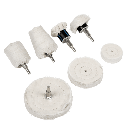 Sealey BGPW08 8pc Polishing Wheel Set - BGPW08 - Sealey Tools UK - Workshop Tool Storage