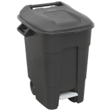 Sealey BM100P Refuse/Wheelie Bin with Foot Pedal 100L - Black - BM100P - Sealey Tools UK - Workshop Tool Storage