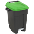 Sealey BM100PG Refuse/Wheelie Bin with Foot Pedal 100L - Green - BM100PG - Sealey Tools UK - Workshop Tool Storage