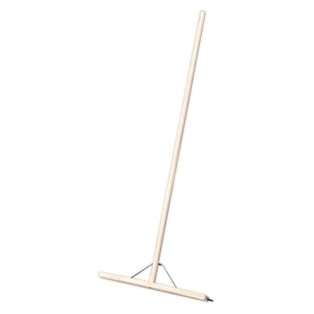 Sealey BM24RS Rubber Floor Squeegee 24"(600mm) with Wooden Handle - BM24RS - Sealey Tools UK - Workshop Tool Storage