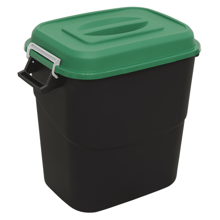 Sealey BM75G Refuse/Storage Bin 75L - Green - BM75G - Sealey Tools UK - Workshop Tool Storage