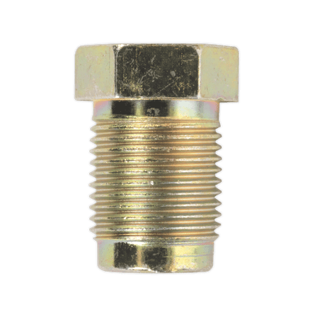 Sealey BN121 Brake Pipe Nut M12 x 1mm Male 1/4" Pipe DIN Form Pack of 10 - BN121 - Sealey Tools UK - Workshop Tool Storage