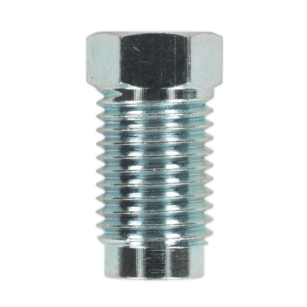 Sealey BN71620 Brake Pipe Nut 7/16"UNF x 20tpi Male 1/4" Pipe SAE Form Pack of 10 - BN71620 - Sealey Tools UK - Workshop Tool Storage