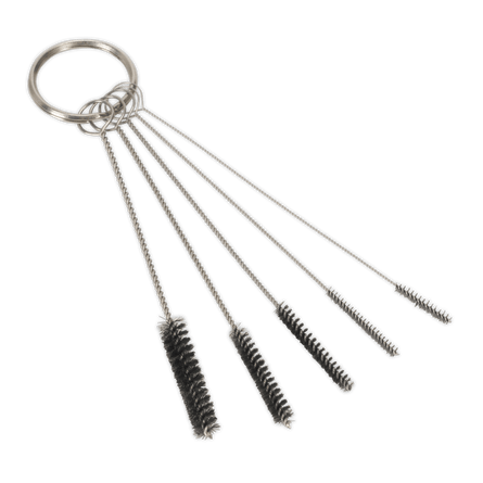 Sealey BSGC4 Spray Gun Cleaning Mini Brush Set 5pc - BSGC4 - Sealey Tools UK - Workshop Tool Storage