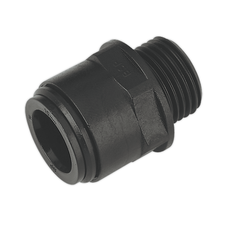 Sealey CAS15SA Straight Adaptor 15mm 1/2"BSP Pack of 2 (John Guest Speedfit® - PM011514E) - CAS15SA - Sealey Tools UK - Workshop Tool Storage