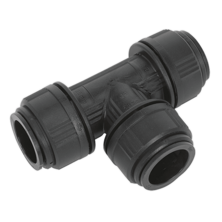 Sealey CAS28ET Equal Tee 28mm Pack of 5 (John Guest Speedfit® - PM0228E) - CAS28ET - Sealey Tools UK - Workshop Tool Storage