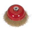 Sealey CBC125 Brassed Steel Cup Brush 125mm M14 x 2mm - CBC125 - Sealey Tools UK - Workshop Tool Storage