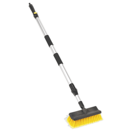 Sealey CC50 Large Angled Flo - Thru Brush with 1.7m Telescopic Handle - CC50 - Sealey Tools UK - Workshop Tool Storage