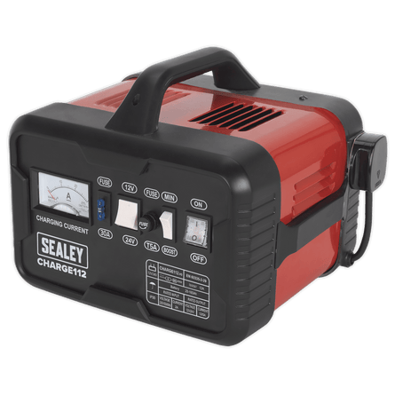 Sealey CHARGE112 Battery Charger 16A 12/24V 230V - CHARGE112 - Sealey Tools UK - Workshop Tool Storage