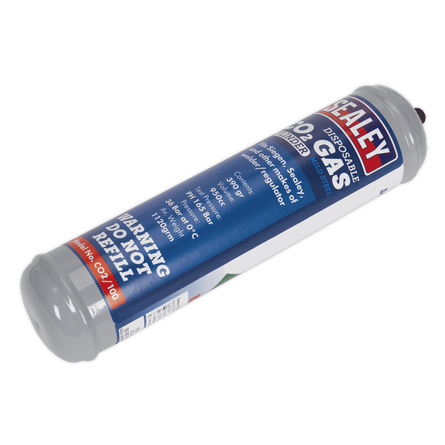 Sealey CO2/100 Gas Cylinder Disposable Carbon Dioxide 390g - CO2/100 - Sealey Tools UK - Workshop Tool Storage