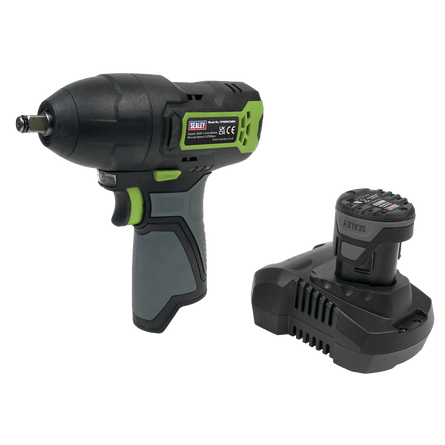 Sealey CP108VCIW Cordless Impact Wrench 3/8"Sq Drive 10.8V 2Ah - CP108VCIW - Sealey Tools UK - Workshop Tool Storage