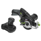 Sealey CP108VCS Cordless Circular Saw Kit 10.8V 2Ah SV10.8 Series 85mm - CP108VCS - Sealey Tools UK - Workshop Tool Storage