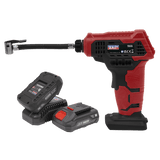 Sealey CP20VAPKIT Cordless Air Pump Kit 20V - 2 Batteries - CP20VAPKIT - Sealey Tools UK - Workshop Tool Storage