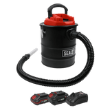 Sealey CP20VAVKIT Handheld Ash Vacuum Cleaner 20V SV20 Series 15L Kit - 2 Batteries - CP20VAVKIT - Sealey Tools UK - Workshop Tool Storage