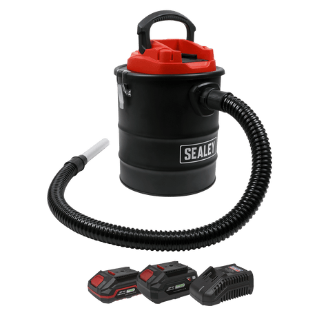 Sealey CP20VAVKIT Handheld Ash Vacuum Cleaner 20V SV20 Series 15L Kit - 2 Batteries - CP20VAVKIT - Sealey Tools UK - Workshop Tool Storage