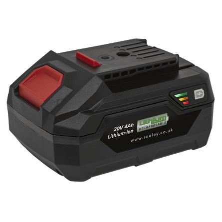 Sealey CP20VBP4 Power Tool Battery 20V 4Ah Lithium - ion for SV20 Series - CP20VBP4 - Sealey Tools UK - Workshop Tool Storage
