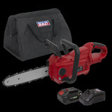 Sealey CP20VCHSKIT1 Cordless Chainsaw 25cm 20V 4Ah SV20 Series Kit - CP20VCHSKIT1 - Sealey Tools UK - Workshop Tool Storage