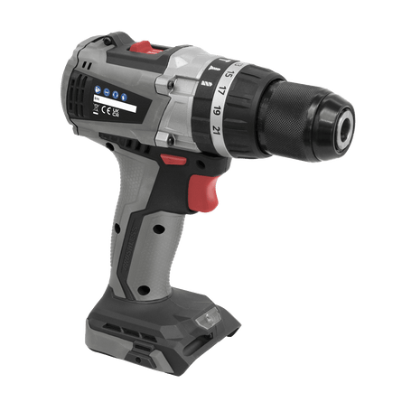 Sealey CP20VDDX Brushless Hammer Drill/Driver 13mm 20V - Body Only - CP20VDDX - Sealey Tools UK - Workshop Tool Storage