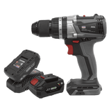 Sealey CP20VDDXKIT Brushless Hammer Drill/Driver Kit 13mm 20V - 2 Batteries - CP20VDDXKIT - Sealey Tools UK - Workshop Tool Storage