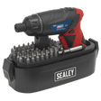 Sealey CP36S Cordless Screwdriver Set 53pc 3.6V Lithium - ion - CP36S - Sealey Tools UK - Workshop Tool Storage