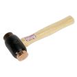 Sealey CRF35 Copper/Rawhide Faced Hammer 3.5lb Hickory Shaft - CRF35 - Sealey Tools UK - Workshop Tool Storage