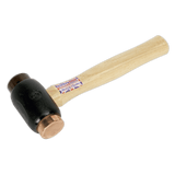 Sealey CRF35 Copper/Rawhide Faced Hammer 3.5lb Hickory Shaft - CRF35 - Sealey Tools UK - Workshop Tool Storage