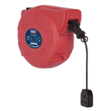 Sealey CRM151 Cable Reel System Retractable 15m 1 x 230V Socket - CRM151 - Sealey Tools UK - Workshop Tool Storage