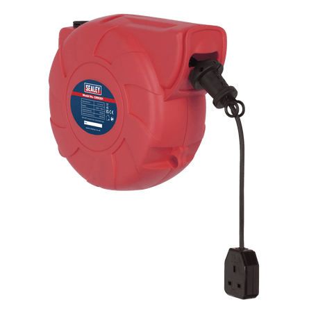 Sealey CRM251 Cable Reel System Retractable 25m 1 x 230V Socket - CRM251 - Sealey Tools UK - Workshop Tool Storage