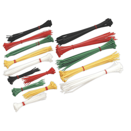 Sealey CT375 Cable Tie Assortment Pack of 375 - CT375 - Sealey Tools UK - Workshop Tool Storage