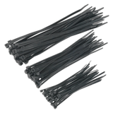 Sealey CT75B Cable Ties Assorted Black Pack of 75 - Wiring Tools - SLY-18930 - Sealey Tools UK - Workshop Tool Storage