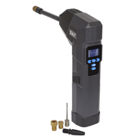 Sealey CTI120 Compact Rechargeable Tyre Inflator & Power Bank with Work Light - CTI120 - Sealey Tools UK - Workshop Tool Storage