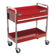 Sealey CX101D Trolley 2 - Level Heavy - Duty with Lockable Drawer - CX101D - Sealey Tools UK - Workshop Tool Storage
