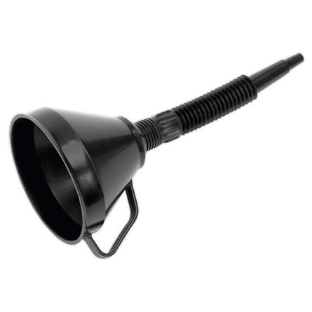 Sealey F6 Funnel with Flexible Spout & Filter 160mm - F6 - Sealey Tools UK - Workshop Tool Storage