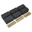 Sealey FGB24 Floor Grinding Block 50 x 50 x 100mm 24Grit - Pack of 6 - FGB24 - Sealey Tools UK - Workshop Tool Storage