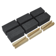 Sealey FGB36 Floor Grinding Block 50 x 50 x 100mm 36Grit Pack of 6 - FGB36 - Sealey Tools UK - Workshop Tool Storage