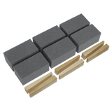 Sealey FGB60 Floor Grinding Block 50 x 50 x 100mm 60Grit - Pack of 6 - FGB60 - Sealey Tools UK - Workshop Tool Storage