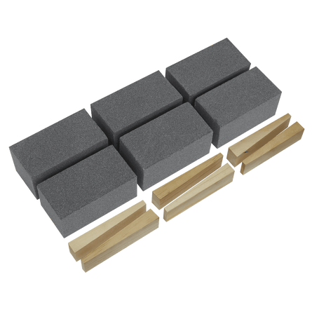 Sealey FGB60 Floor Grinding Block 50 x 50 x 100mm 60Grit - Pack of 6 - FGB60 - Sealey Tools UK - Workshop Tool Storage