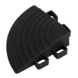 Sealey FT3CB Polypropylene Floor Tile Corners 60 x 60mm Black - Pack of 4 - FT3CB - Sealey Tools UK - Workshop Tool Storage