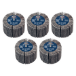 Sealey FW8040405 80 x 40mm Abrasive Flap Wheel 6mm Shaft 40Grit - Pack of 5 - FW8040405 - Sealey Tools UK - Workshop Tool Storage
