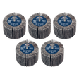 Sealey FW8040605 80 x 40mm Abrasive Flap Wheel 6mm Shaft 60Grit - Pack of 5 - FW8040605 - Sealey Tools UK - Workshop Tool Storage