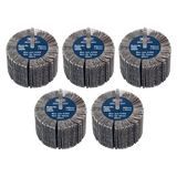 Sealey FW8040605 80 x 40mm Abrasive Flap Wheel 6mm Shaft 60Grit - Pack of 5 - FW8040605 - Sealey Tools UK - Workshop Tool Storage