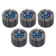 Sealey FW8040805 80 x 40mm Abrasive Flap Wheel 6mm Shaft 80Grit - Pack of 5 - FW8040805 - Sealey Tools UK - Workshop Tool Storage