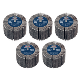Sealey FW8040805 80 x 40mm Abrasive Flap Wheel 6mm Shaft 80Grit - Pack of 5 - FW8040805 - Sealey Tools UK - Workshop Tool Storage