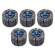 Sealey FW8040ASS 80 x 40mm Abrasive Flap Wheel 6mm Shaft Assorted Grit - Pack of 5 - FW8040ASS - Sealey Tools UK - Workshop Tool Storage